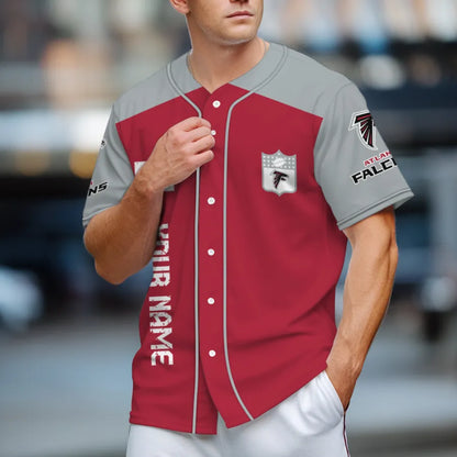 LIMITED EDITION - NEW CUSTOMIZED NFL18 ATF ATLANTA FALCONS BASEBALL JERSEY