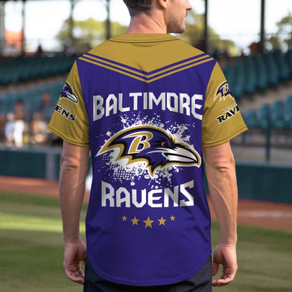 LIMITED EDITION - NEW CUSTOMIZED NFL28 BTR BALTIMORE RAVENS BASEBALL JERSEY
