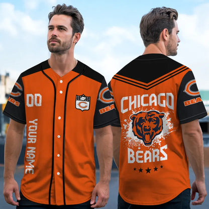 LIMITED EDITION - NEW CUSTOMIZED NFL26 CCB CHICAGO BEARS BASEBALL JERSEY