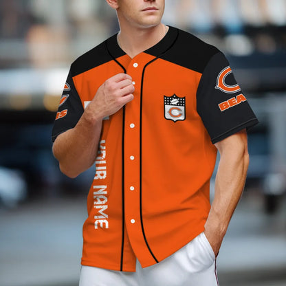 LIMITED EDITION - NEW CUSTOMIZED NFL26 CCB CHICAGO BEARS BASEBALL JERSEY