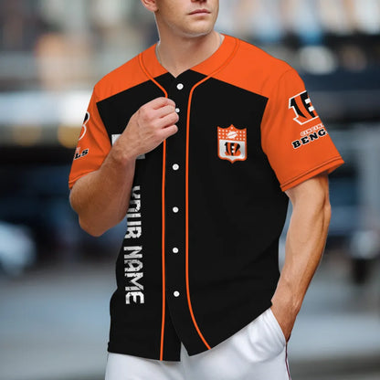 LIMITED EDITION - NEW CUSTOMIZED NFL16 CCB CINCINNATI BENGALS BASEBALL JERSEY