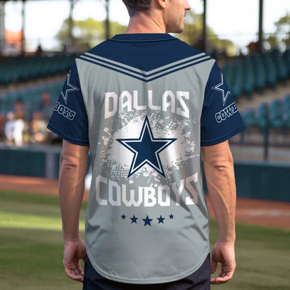 LIMITED EDITION - NEW CUSTOMIZED NFL21 DCB DALLAS COWBOYS BASEBALL JERSEY