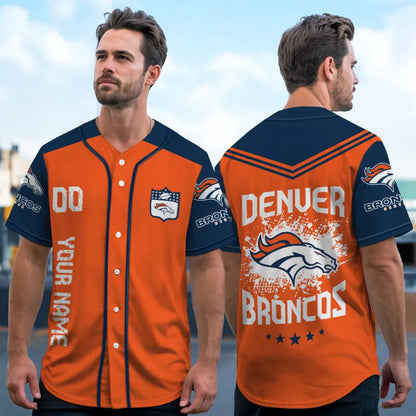 LIMITED EDITION - NEW CUSTOMIZED NFL13 DVB DENVER BRONCOS BASEBALL JERSEY