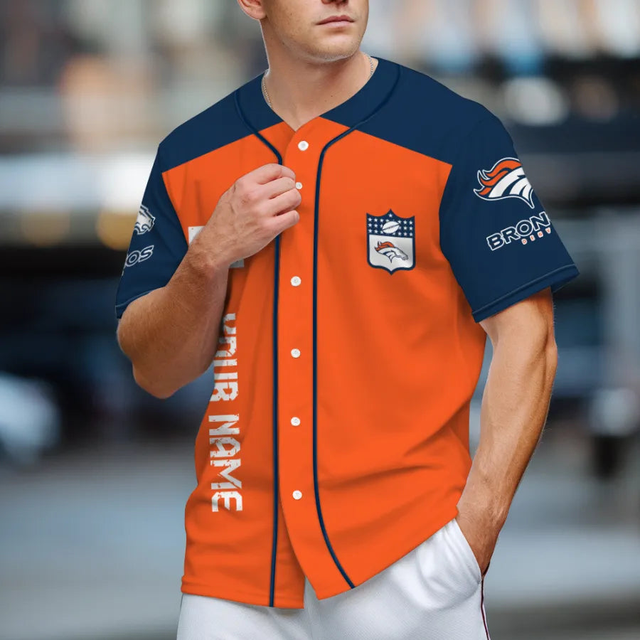LIMITED EDITION - NEW CUSTOMIZED NFL13 DVB DENVER BRONCOS BASEBALL JERSEY