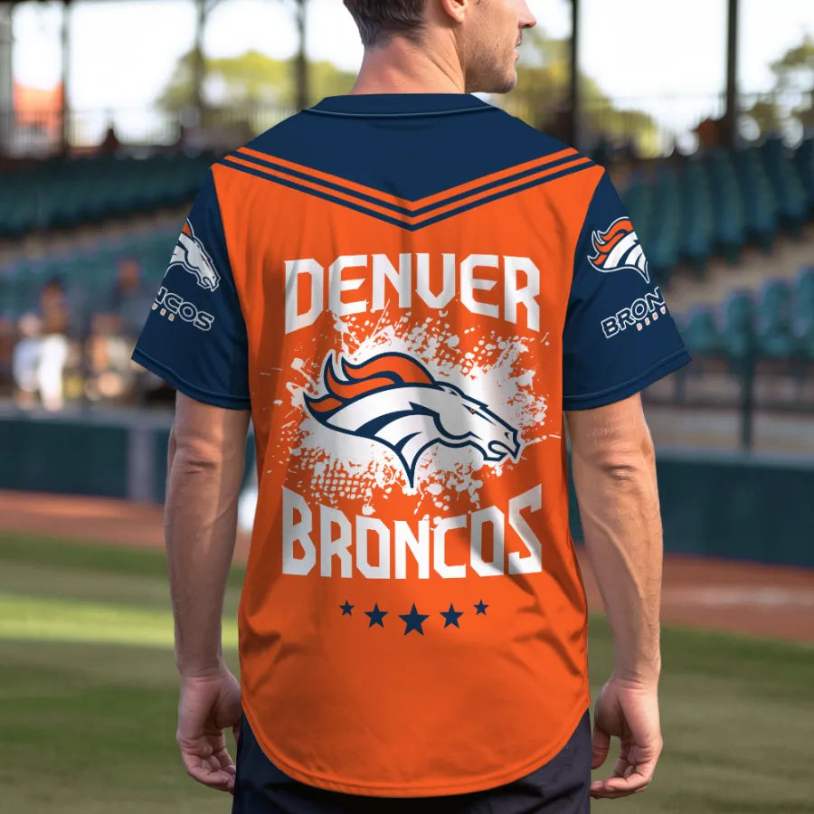 LIMITED EDITION - NEW CUSTOMIZED NFL13 DVB DENVER BRONCOS BASEBALL JERSEY