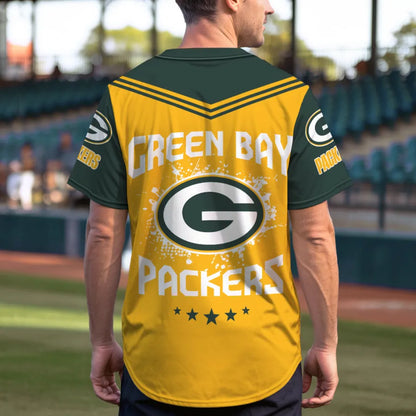 LIMITED EDITION - NEW CUSTOMIZED NFL08 GBP GREEN BAY PACKERS BASEBALL JERSEY