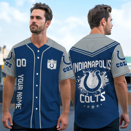 LIMITED EDITION - NEW CUSTOMIZED NFL17 IDC INDIANAPOLIS COLTS BASEBALL JERSEY