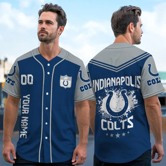 LIMITED EDITION - NEW CUSTOMIZED NFL17 IDC INDIANAPOLIS COLTS BASEBALL JERSEY