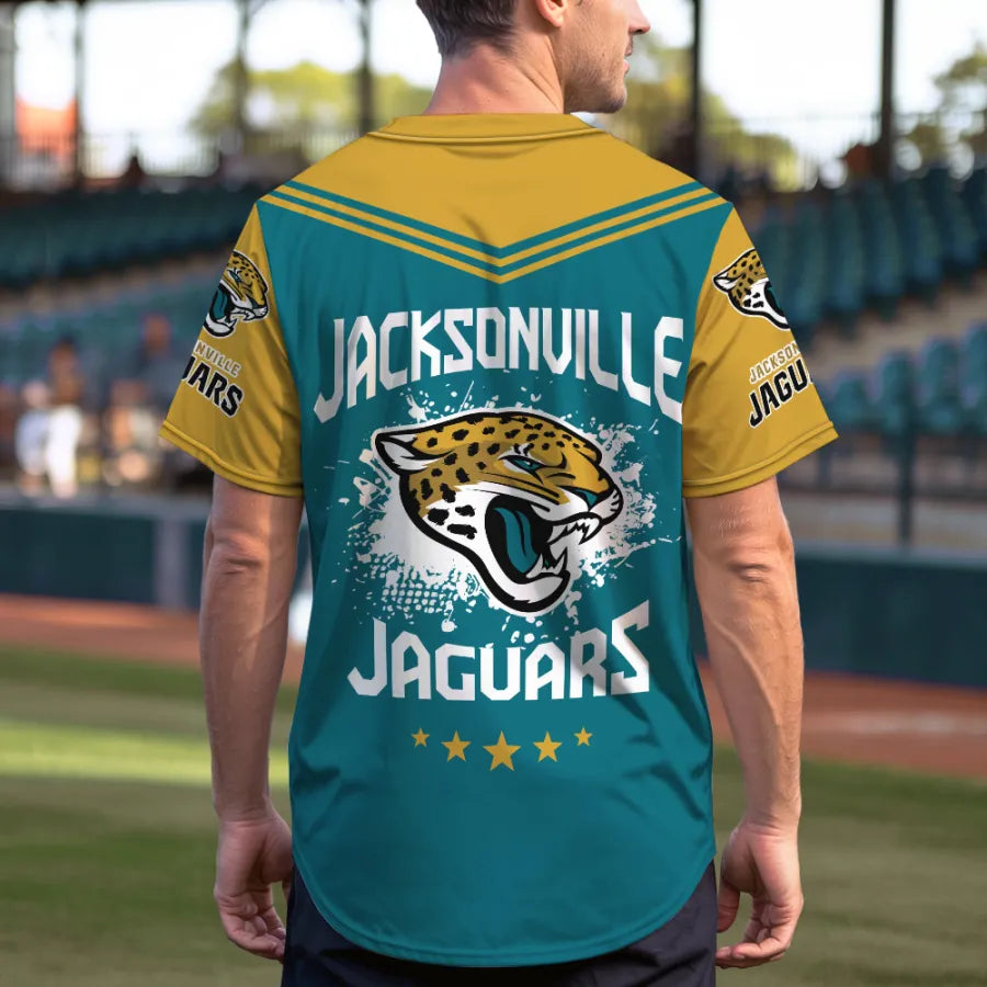 LIMITED EDITION - NEW CUSTOMIZED NFL30 JSJ JACKSONVILLE JAGUARS BASEBALL JERSEY