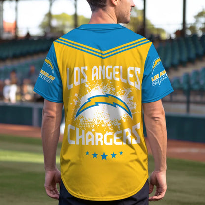 LIMITED EDITION - NEW CUSTOMIZED NFL09 LAC LOS ANGELES CHARGERS BASEBALL JERSEY