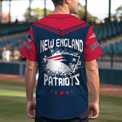 LIMITED EDITION - NEW CUSTOMIZED NFL27 NEP NEW ENGLAND PATRIOTS BASEBALL JERSEY