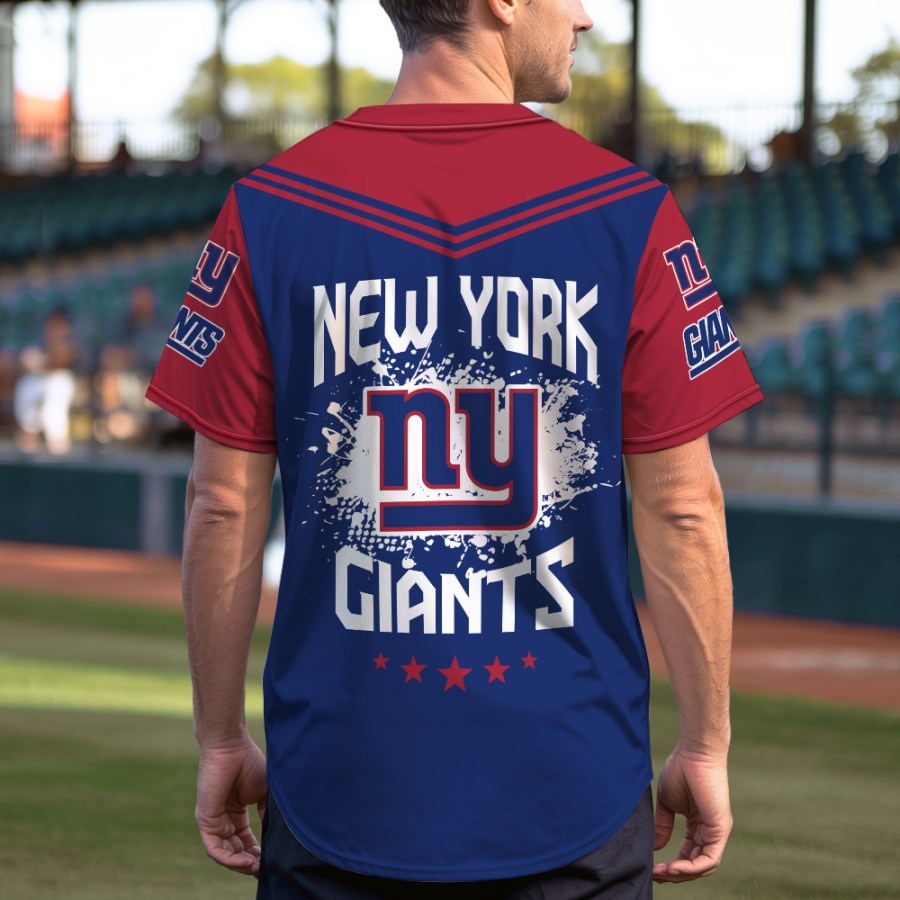 LIMITED EDITION - NEW CUSTOMIZED NFL32 NYG NEW YORK GIANTS BASEBALL JERSEY