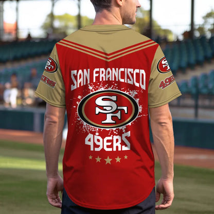 LIMITED EDITION - NEW CUSTOMIZED NFL11 SF49 SAN FRANCISCO 49ERS BASEBALL JERSEY