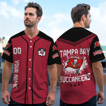 LIMITED EDITION - NEW CUSTOMIZED NFL10 TBB TAMPA BAY BUCCANEERS BASEBALL JERSEY