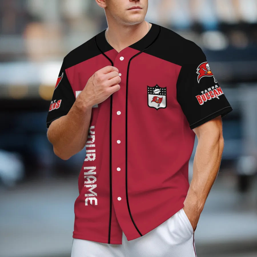 LIMITED EDITION - NEW CUSTOMIZED NFL10 TBB TAMPA BAY BUCCANEERS BASEBALL JERSEY