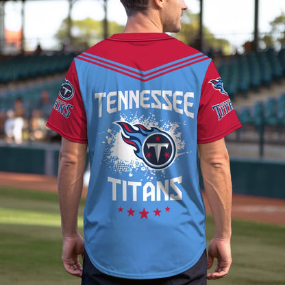 LIMITED EDITION - NEW CUSTOMIZED NFL31 TST TENNESSEE TITANS BASEBALL JERSEY