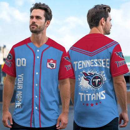 LIMITED EDITION - NEW CUSTOMIZED NFL31 TST TENNESSEE TITANS BASEBALL JERSEY