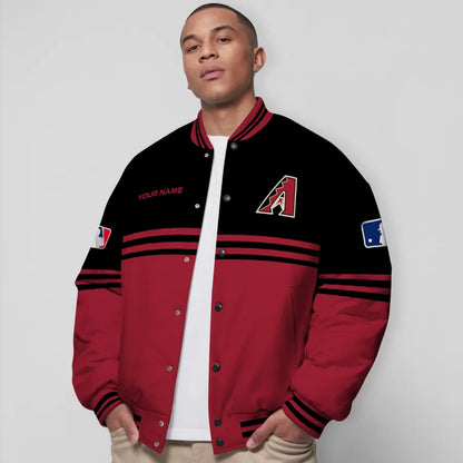 LIMITED EDITION - NEW CUSTOMIZED MLB07 ADS ARIZONA DIAMONDBACKS BASEBALL JACKET, SATIN VARSITY JACKET