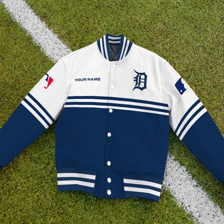 LIMITED EDITION - NEW CUSTOMIZED MLB16 DTS DETROIT TIGERS BASEBALL JACKET, SATIN VARSITY JACKET