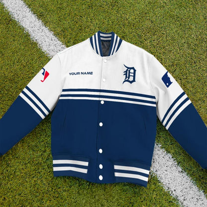 LIMITED EDITION - NEW CUSTOMIZED MLB16 DTS DETROIT TIGERS BASEBALL JACKET, SATIN VARSITY JACKET