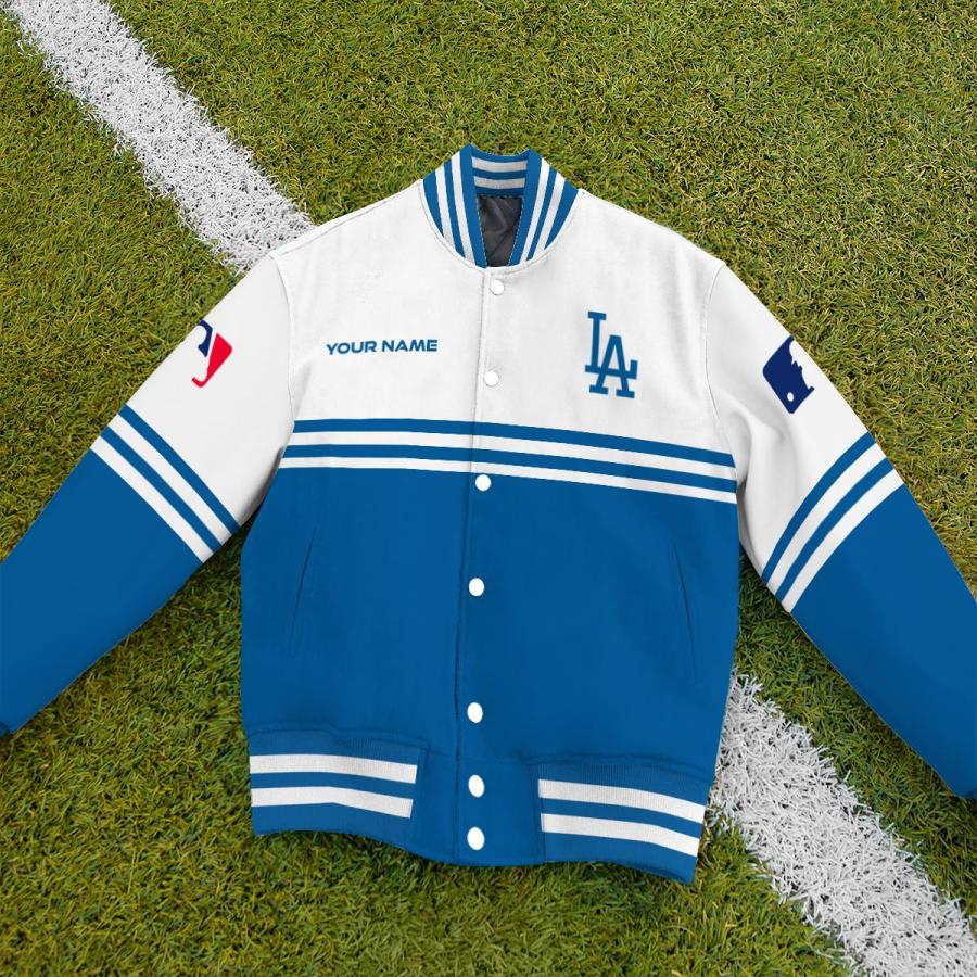 LIMITED EDITION - NEW CUSTOMIZED MLB02 LAD LOS ANGELES DODGERS BASEBALL JACKET, SATIN VARSITY JACKET
