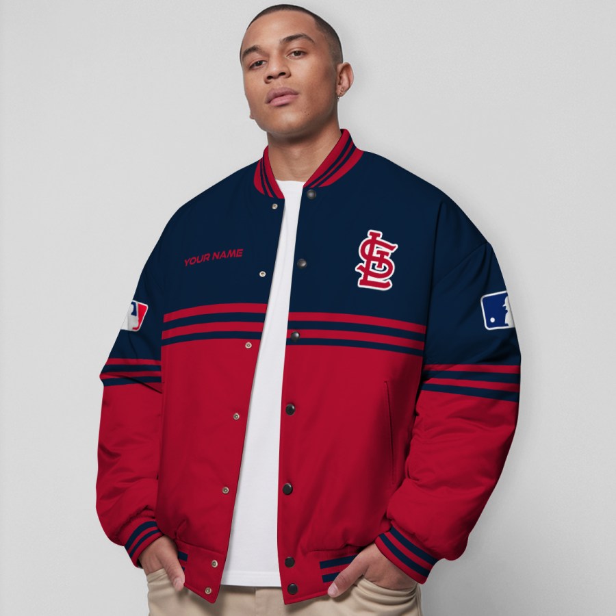 LIMITED EDITION - NEW CUSTOMIZED MLB24 SLC ST. LOUIS CARDINALS BASEBALL JACKET, SATIN VARSITY JACKET