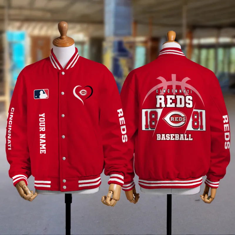 LIMITED EDITION - NEW CUSTOMIZED MLB05 CRS CINCINNATI REDS UNISEX T-SHIRT, POLO, HOODIE & JACKETS