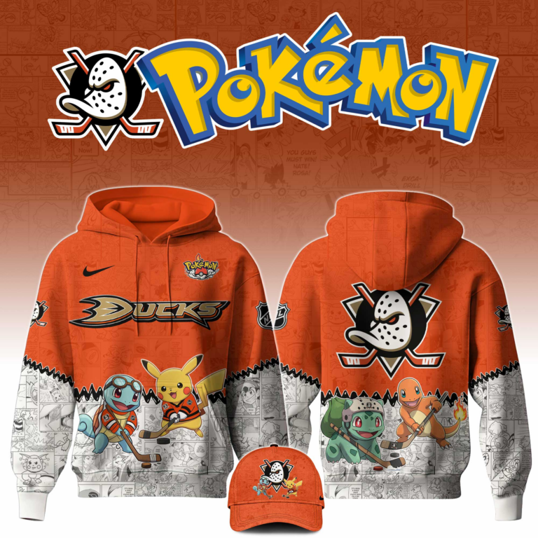 LIMITED EDITION - NEW CUSTOMIZED NHL09 AHD ANAHEIM DUCKS X POKÉMON T-SHIRT, SWEATSHIRT, HOODIE & ZIP HOODIE