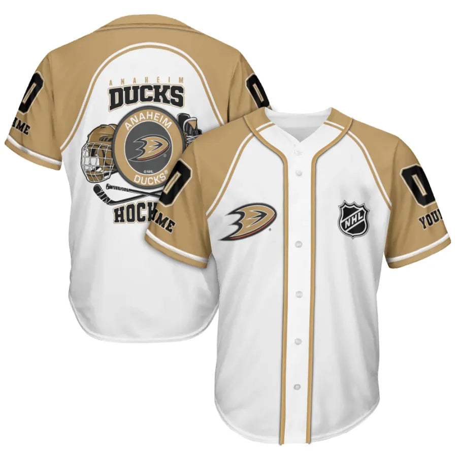 LIMITED EDITION - NEW CUSTOMIZED NHL09 AHD ANAHEIM DUCKS BASEBALL JERSEY