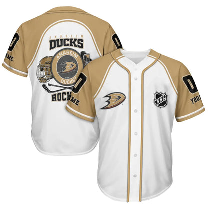 LIMITED EDITION - NEW CUSTOMIZED NHL09 AHD ANAHEIM DUCKS BASEBALL JERSEY