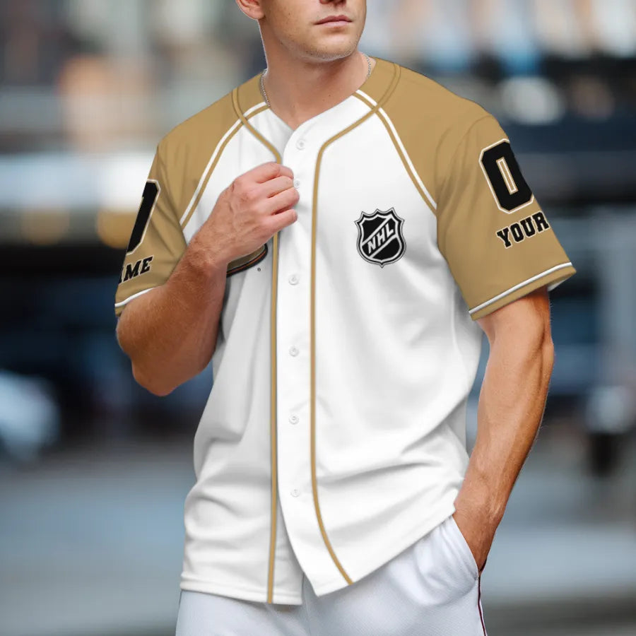 LIMITED EDITION - NEW CUSTOMIZED NHL09 AHD ANAHEIM DUCKS BASEBALL JERSEY