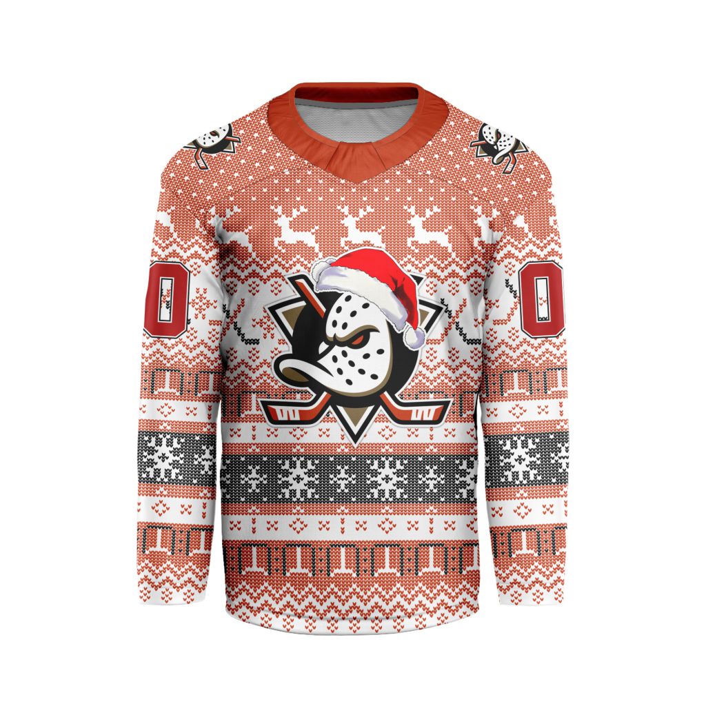 LIMITED EDITION - NEW CUSTOMIZED NHL09 AHD ANAHEIM DUCKS LONG SLEEVED T-SHIRT