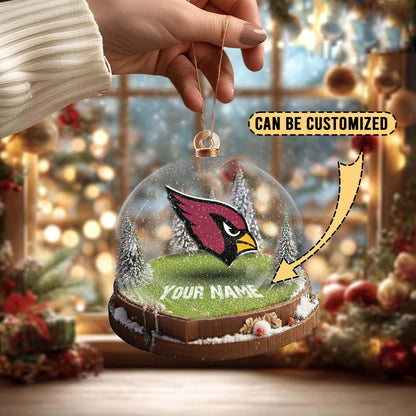 LIMITED EDITION - NEW CUSTOMIZED NFL20 ARC ARIZONA CARDINALS ACRYLIC ORNAMENT