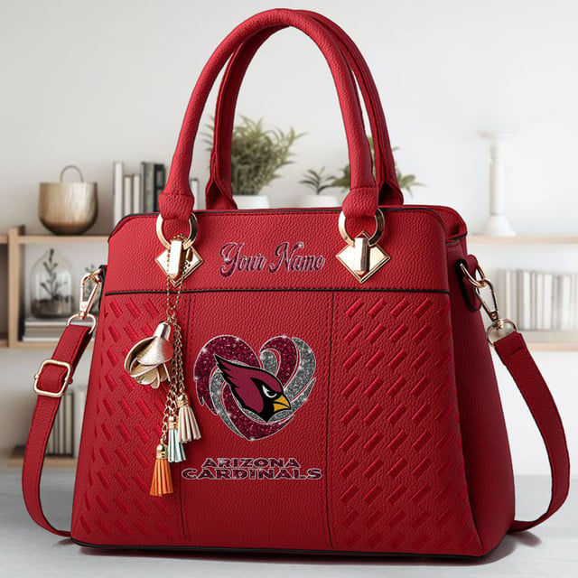 LIMITED EDITION - NEW CUSTOMIZED NFL20 ARC ARIZONA CARDINALS ZIP HANDBAG MULTICOLOR