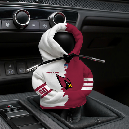 LIMITED EDITION - NEW CUSTOMIZED NFL20 ARC ARIZONA CARDINALS CAR HOODIE SHIFT KNOB