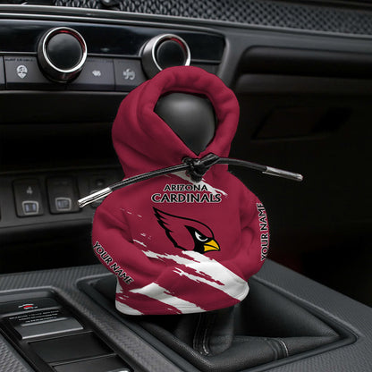 LIMITED EDITION - NEW CUSTOMIZED NFL20 ARC ARIZONA CARDINALS CAR HOODIE SHIFT KNOB COVER