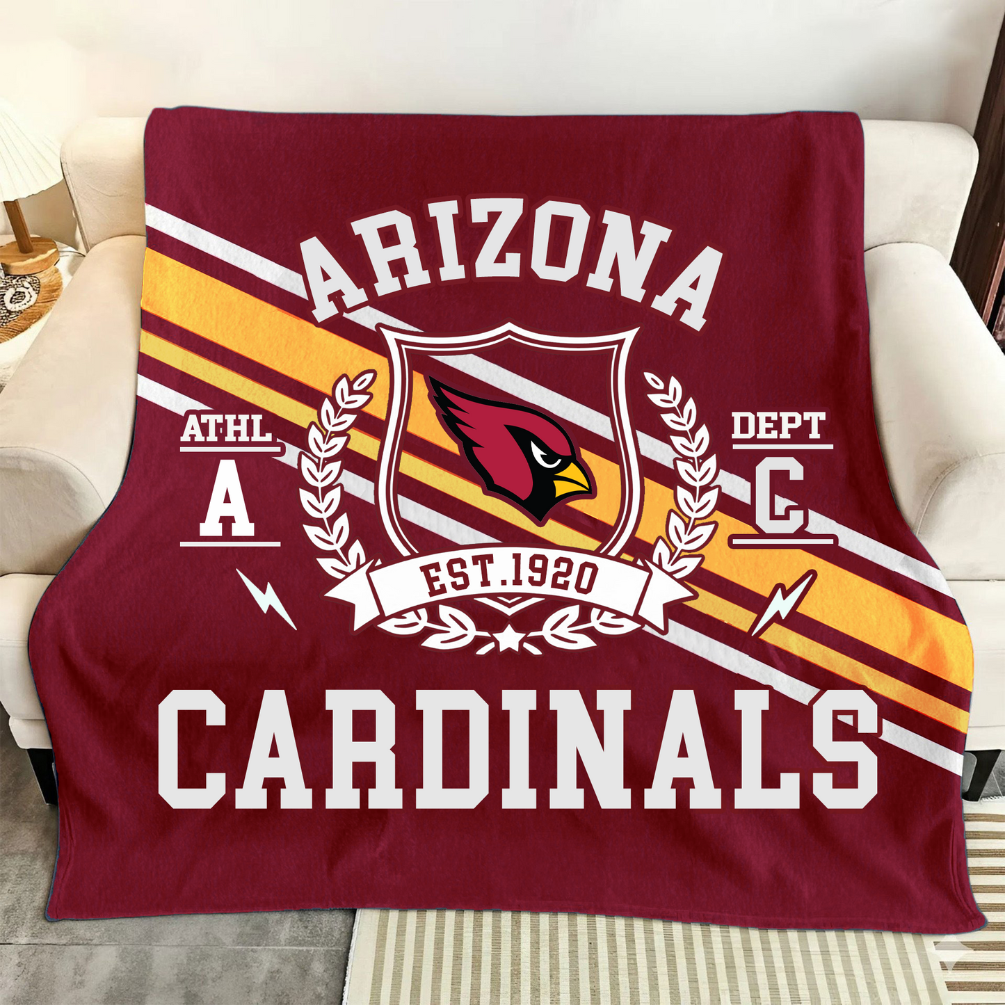 LIMITED EDITION - NEW CUSTOMIZED NFL20 ARC ARIZONA CARDINALS NORMAL & FLEECE BLANKET