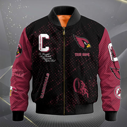 LIMITED EDITION - NEW CUSTOMIZED NFL20 ARC ARIZONA CARDINALS SATIN VARSITY JACKET & LONG PANTS