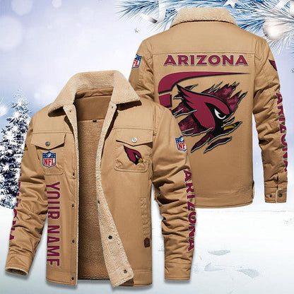 LIMITED EDITION - NEW CUSTOMIZED NFL20 ARC ARIZONA CARDINALS FLEECE JACKET