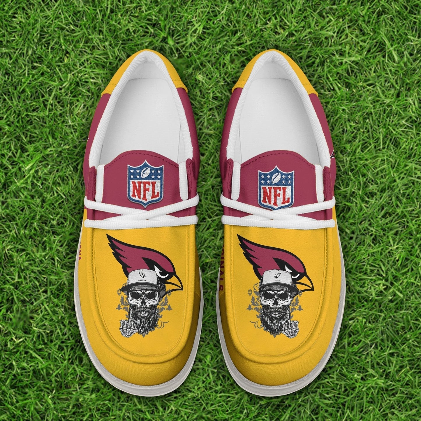 LIMITED EDITION - NEW CUSTOMIZED NFL20 ARC ARIZONA CARDINALS LOAFER SHOES