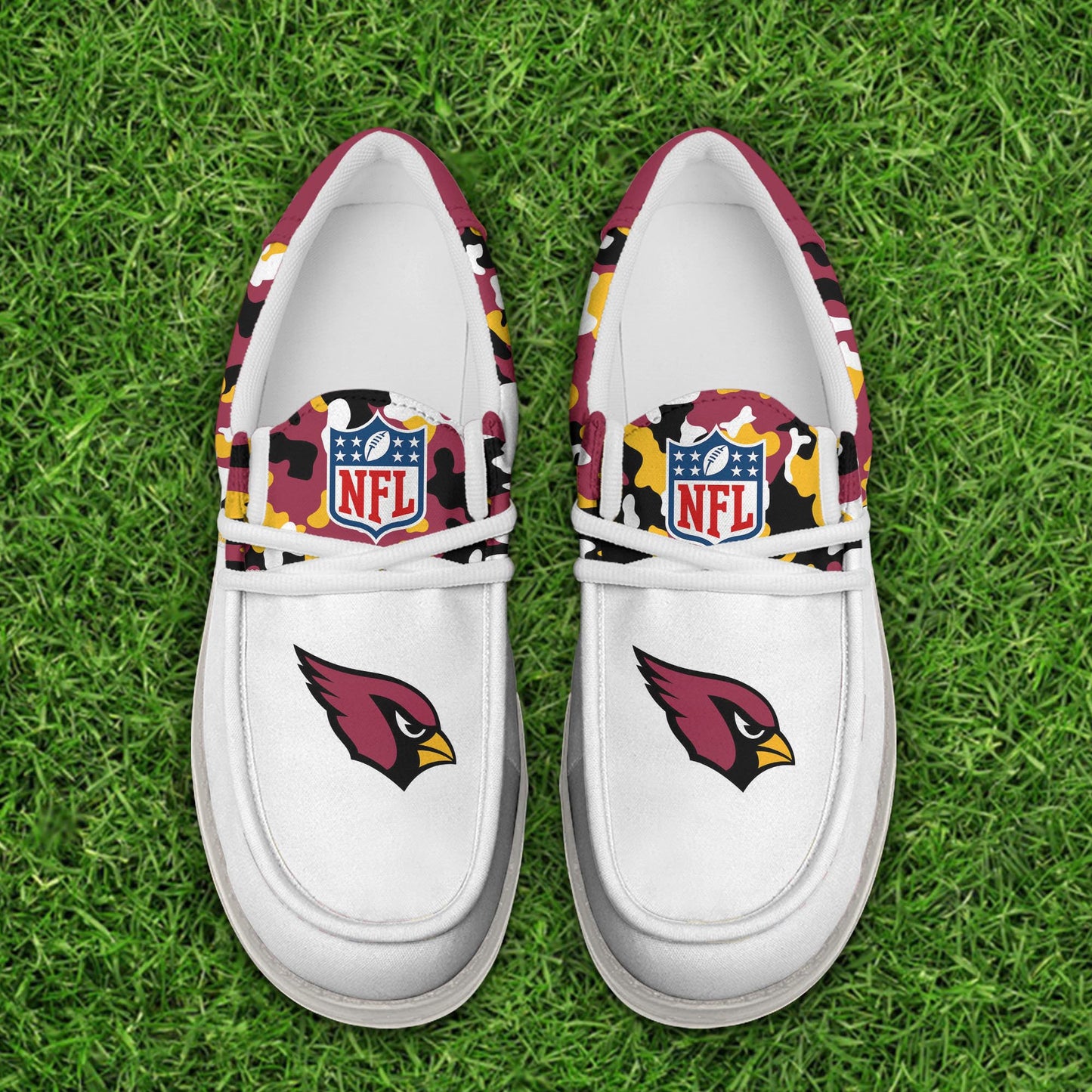 LIMITED EDITION - NEW CUSTOMIZED NFL20 ARC ARIZONA CARDINALS LOAFER SHOES