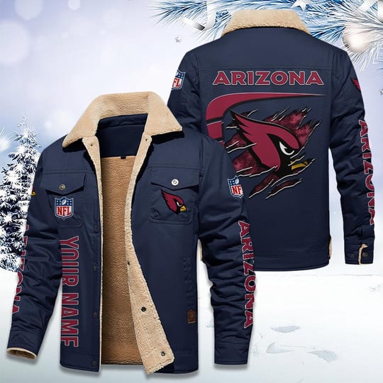 LIMITED EDITION - NEW CUSTOMIZED NFL20 ARC ARIZONA CARDINALS FLEECE JACKET