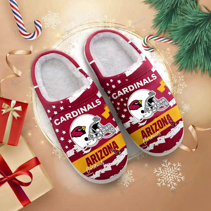 LIMITED EDITION - NEW CUSTOMIZED NFL20 ARC ARIZONA CARDINALS FOAM SLIPPERS