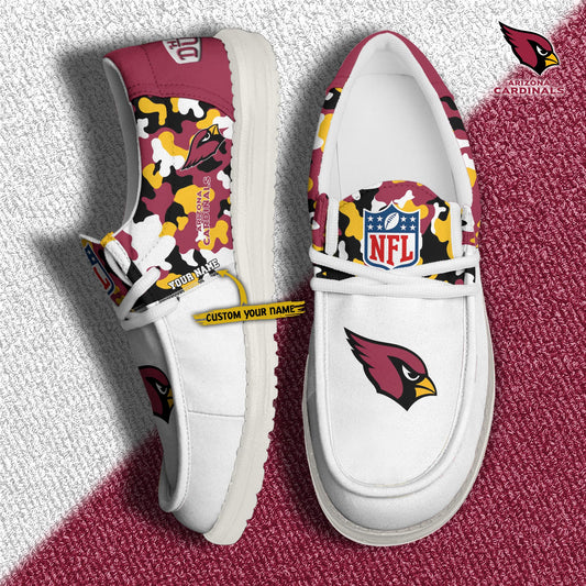 LIMITED EDITION - NEW CUSTOMIZED NFL20 ARC ARIZONA CARDINALS LOAFER SHOES