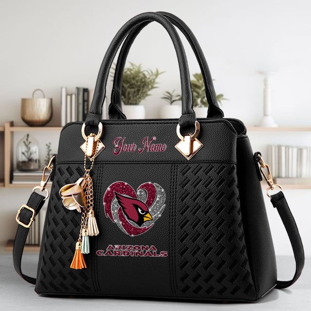 LIMITED EDITION - NEW CUSTOMIZED NFL20 ARC ARIZONA CARDINALS ZIP HANDBAG MULTICOLOR