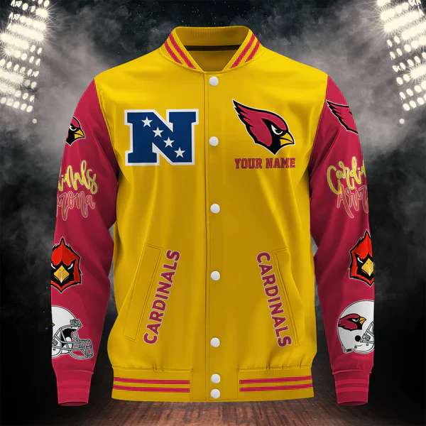 LIMITED EDITION - NEW CUSTOMIZED NFL20 ARC ARIZONA CARDINALS BASEBALL JACKET