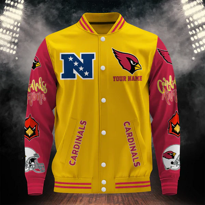 LIMITED EDITION - NEW CUSTOMIZED NFL20 ARC ARIZONA CARDINALS BASEBALL JACKET