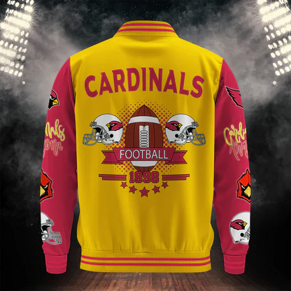 LIMITED EDITION - NEW CUSTOMIZED NFL20 ARC ARIZONA CARDINALS BASEBALL JACKET