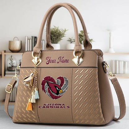 LIMITED EDITION - NEW CUSTOMIZED NFL20 ARC ARIZONA CARDINALS ZIP HANDBAG MULTICOLOR