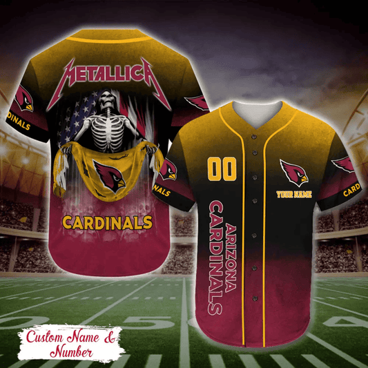 LIMITED EDITION - NEW CUSTOMIZED NFL20 ARC ARIZONA CARDINALS BASEBALL JERSEY